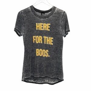 Modern Luxe Burnout High Low Hem T Shirt Size M